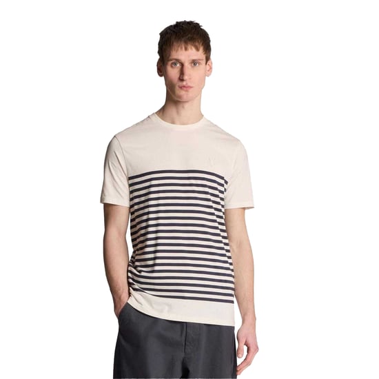 Lyle & Scott Heren-T-shirt met Bretonse strepen (Wit) - Image 3