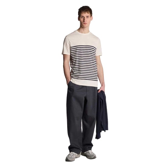 Lyle & Scott Heren-T-shirt met Bretonse strepen (Wit) - Image 4