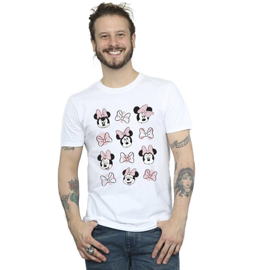 Disney Mens Minnie Mouse Multiple T-Shirt (White) - Image 1