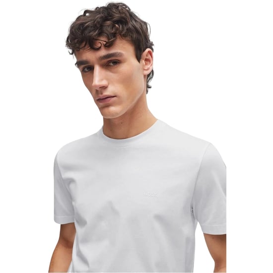 Boss Mens Hbb Thompson Tonal Logo T-Shirt (White) - Image 3