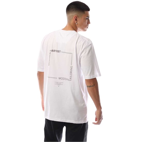 Marshall Artist Heren Chevron Logo T-Shirt (Wit) - Image 3