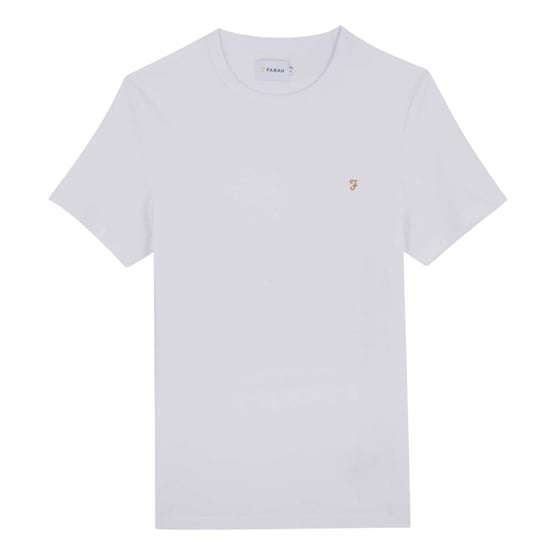 Farah Heren Logo Regular T-Shirt (Wit) - Image 2