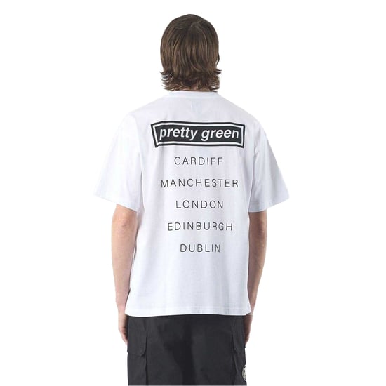 Pretty Green Mens Porsche Live Forever Tour T-Shirt (White) - Image 4