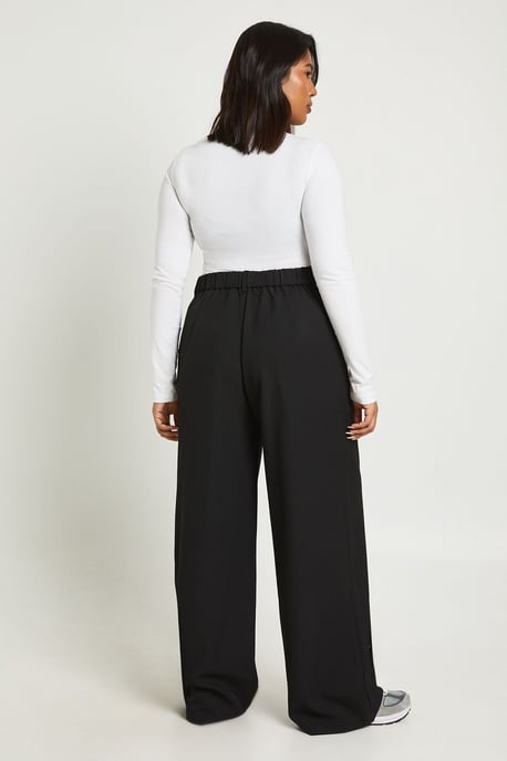 Plus Boohoo Basics Tailored Wide Leg Trouser - Image 2