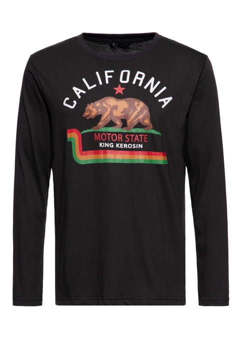 King Kerosin Herren Langarmshirt California - Image 1