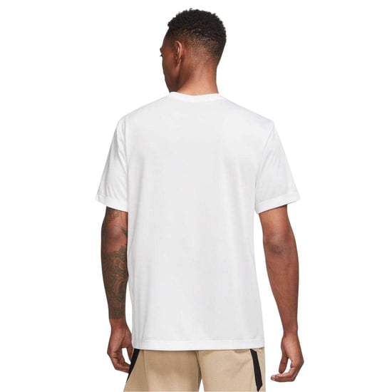 Nike Heren Legend Swoosh Dri-FIT T-Shirt (Wit/Zwart) - Image 2