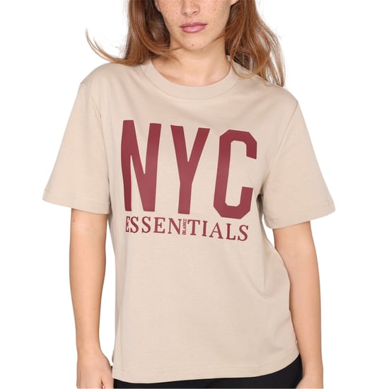 Blank Essentials Womens/Ladies Newyork Graphic Print T-Shirt (Summer Sand) - Image 3