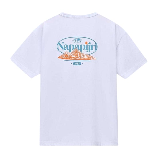 Napapijri Mens Graphic T-Shirt (White) - Image 2