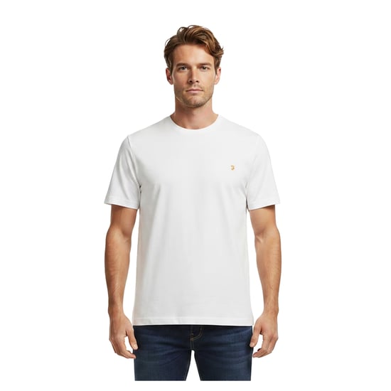 Farah Heren Harrow Korte Mouwen T-Shirt (Wit) - Image 4