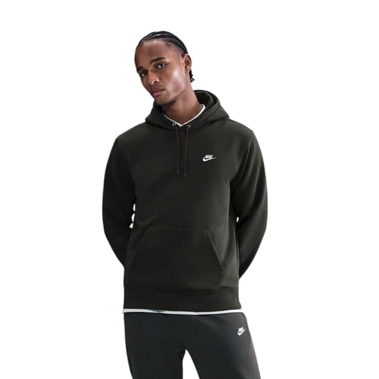 Nike Mens Club Fleece Pullover Hoodie (Sequoia röd) - Image 2