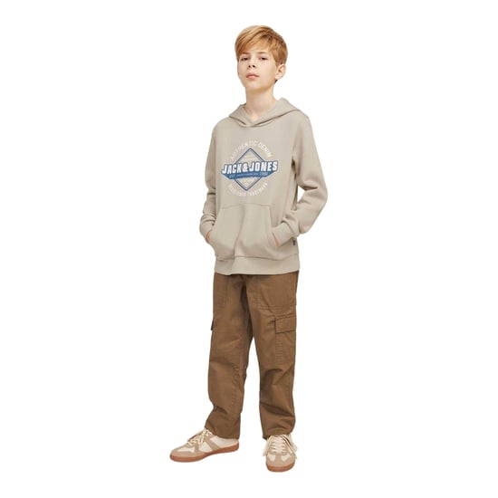 Jack And Jones Jongens Sweatshirt Katoenmix met Logo (Maanstraal) - Image 1