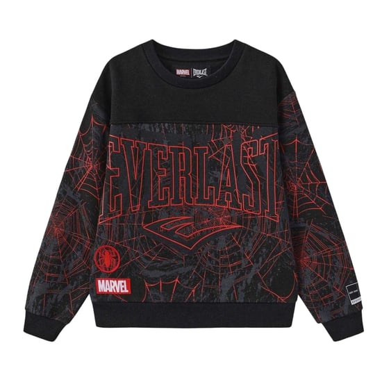 Everlast Spider-Man-sweatshirt van katoen voor jongens (Zwart) - Image 1