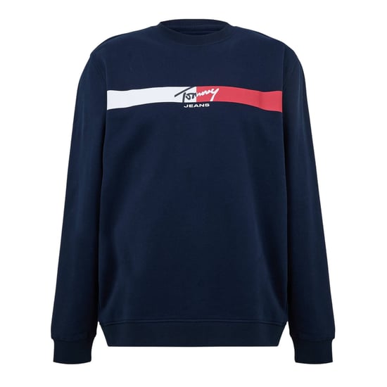 Tommy Jeans Unisex Volwassen Signature Regular Sweatshirt (Nachtmarine) - Image 2