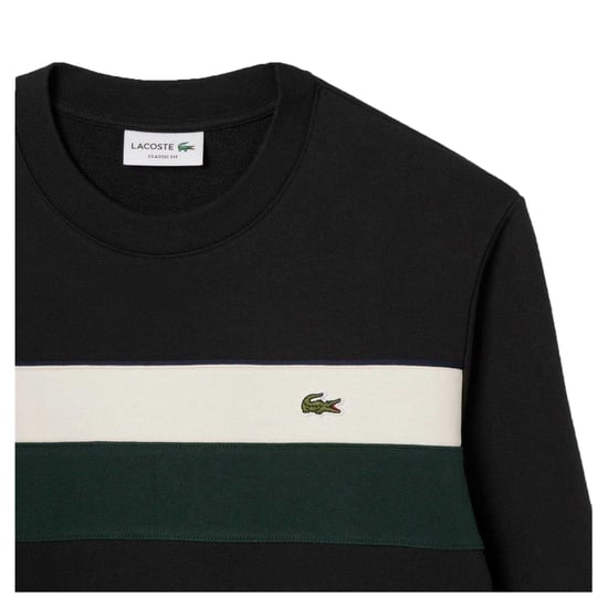 Lacoste Heren Sweatshirt Kleurblok (Zwart) - Image 2