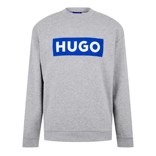 Hugo Heren Niero Box Logo Crew Neck Sweatshirt (Grijze Mergel) - Image 1