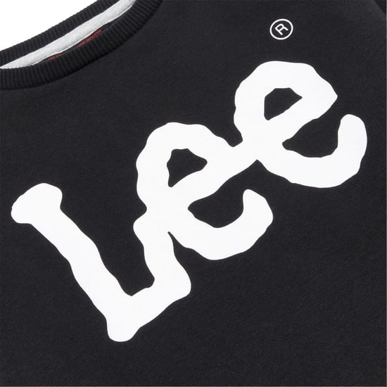 Lee Jongens Jeans Wobbly Crew Neck Sweatshirt (Zwarte Print) - Image 3