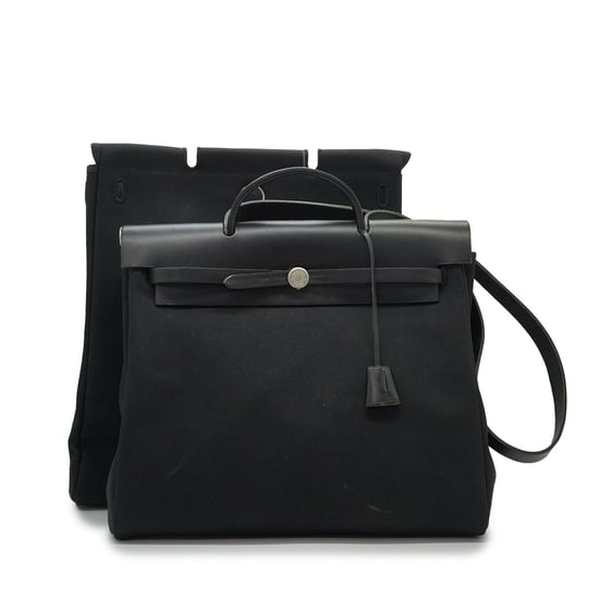 Hermes Vintage stoffen schoudertas Herbag - Image 1