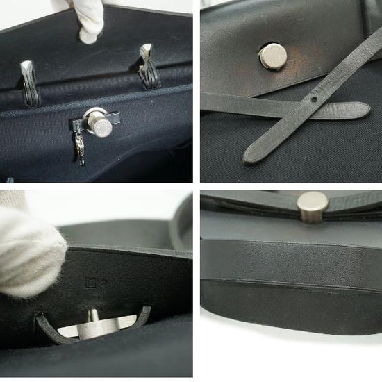 Hermes Vintage stoffen schoudertas Herbag - Image 5