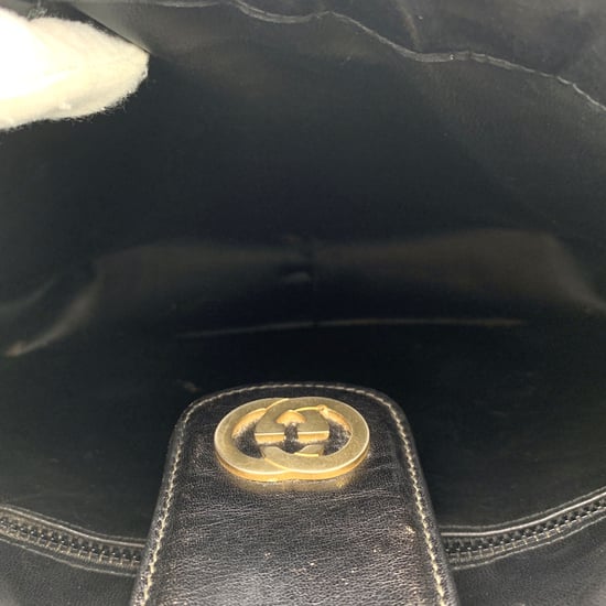 Gucci Vintage läderaxelväska gäller ej - Image 6