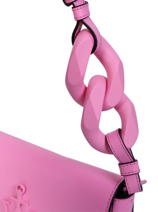Roze Leren Schoudertas - Image 4