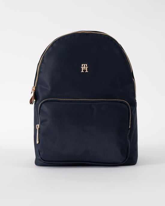 TH Logo Detail Backpack in Navy - Image 2