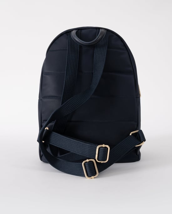 TH Logo Detail Backpack in Navy - Image 4