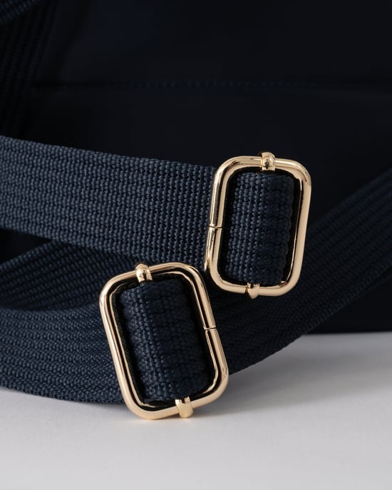 TH Logo Detail Backpack in Navy - Image 5