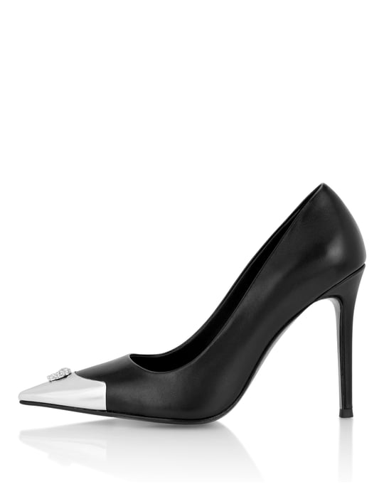 Nappa Decollete Hi-Heels Pump H105 Skull Toe - Image 4