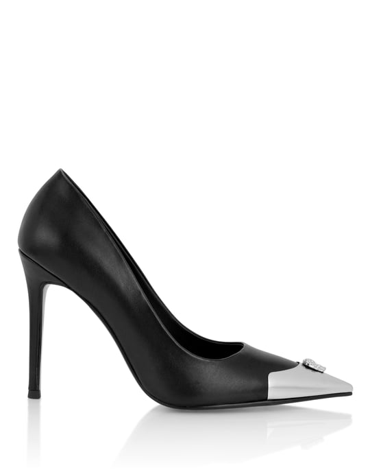 Nappa Decollete Hi-Heels Pump H105 Skull Toe - Image 5