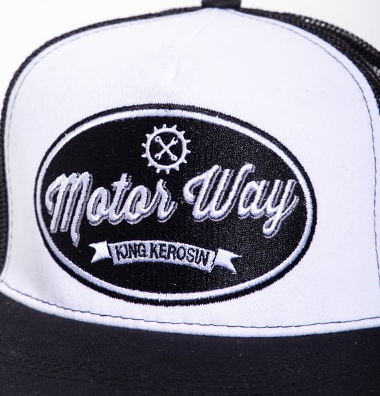 King Kerosin Herren KING KEROSIN Snapback mit Mesh-Einsatz Motor Way - Image 3