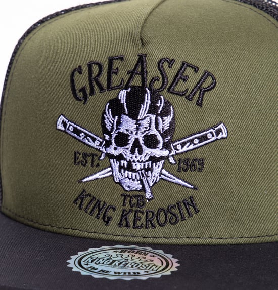 King Kerosin Herren KING KEROSIN Snapback Cap mit Netzeinsatz Greaser - Image 2