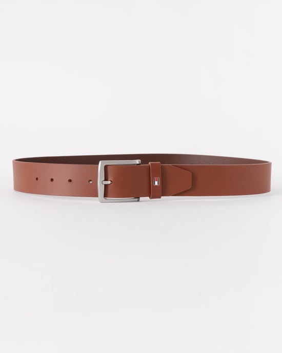 Logo Detail Belt in Brown - Image 1