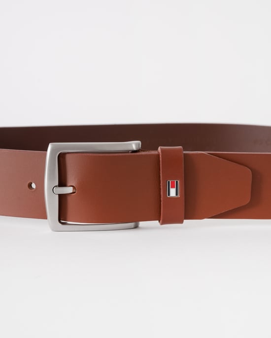Logo Detail Belt in Brown - Image 2