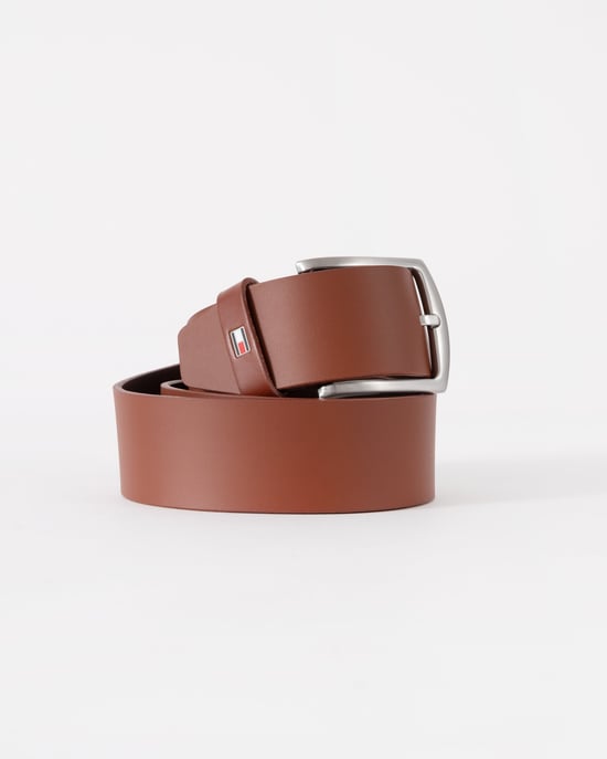 Logo Detail Belt in Brown - Image 3
