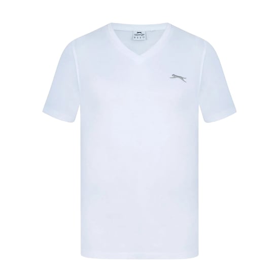 Slazenger Heren Geborduurd Logo Katoenen T-Shirt (Wit) - Image 1
