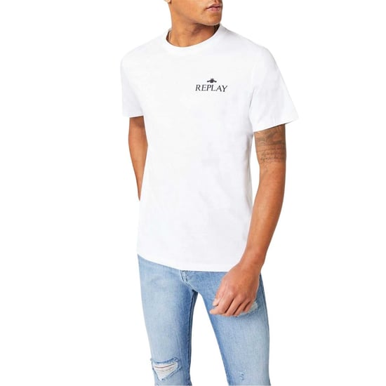 Replay Mens Small Logo T-Shirt (White) - Image 2