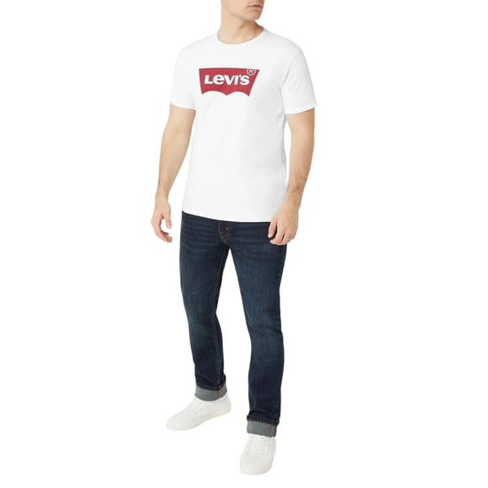 Levis Mens Batwing Logo T-Shirt (White/Red) - Image 4