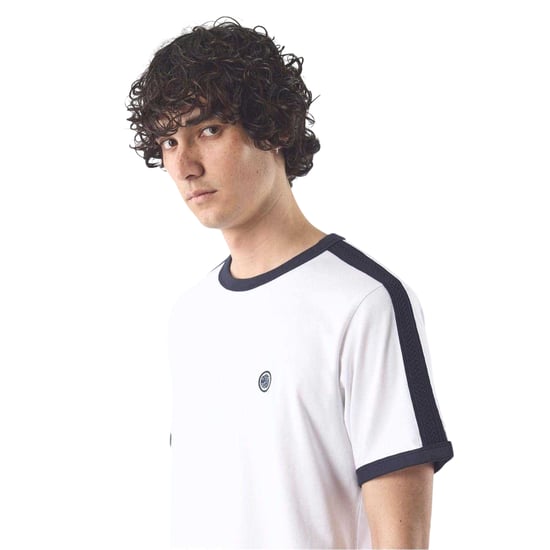 Pretty Green Mens Denton Cotton Regular T-Shirt (White) - Image 2