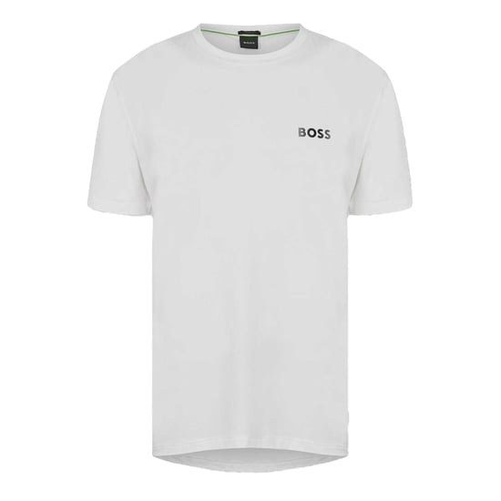 Boss Heren Wedstrijd Logo Crew Hals T-shirt (Wit) - Image 2