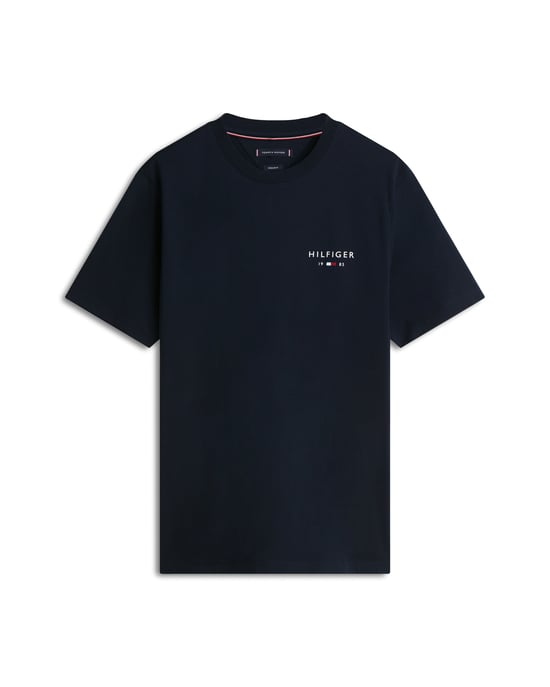 Regular Fit Tommy Hilfiger Brand Love Small T-Shirt in Navy - Image 5