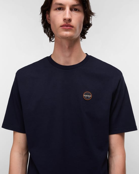 Badge T-Shirt in Navy - Image 3