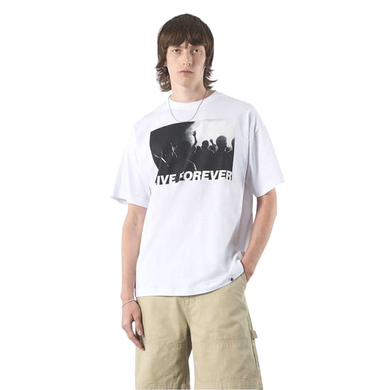 Pretty Green Mens Live Forever T-Shirt (White) - Image 1