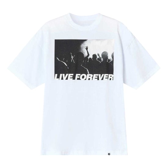 Pretty Green Mens Live Forever T-Shirt (White) - Image 2