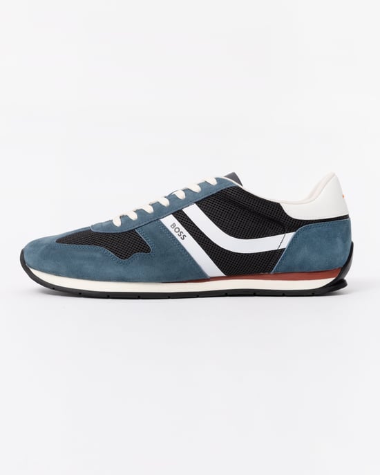 Logo Detail Trainers in Light_Blue - Image 2