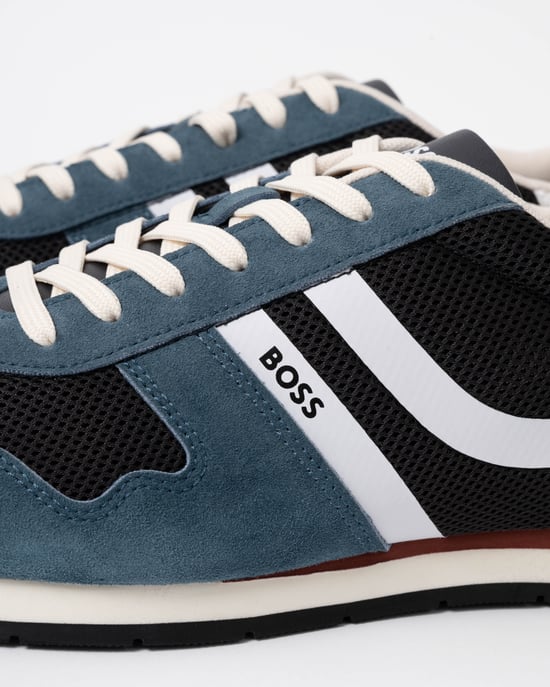 Logo Detail Trainers in Light_Blue - Image 5
