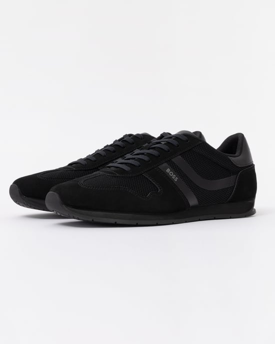 Logo Detail Trainers in Black - Image 1