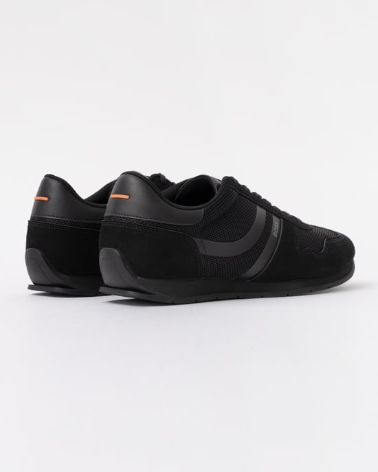 Logo Detail Trainers in Black - Image 3
