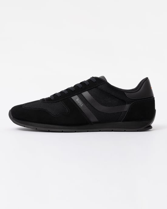 Logo Detail Trainers in Black - Image 4