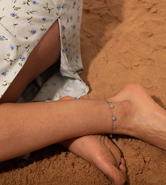 Waterproof Stainless Steel Multi Shell Anklet - Image 3