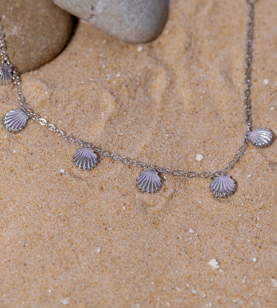 Waterproof Stainless Steel Multi Shell Anklet - Image 5
